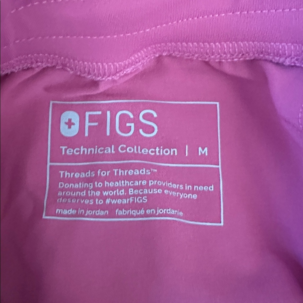 Figs Technical Collection Raspberry Pink Drawstri… - image 2